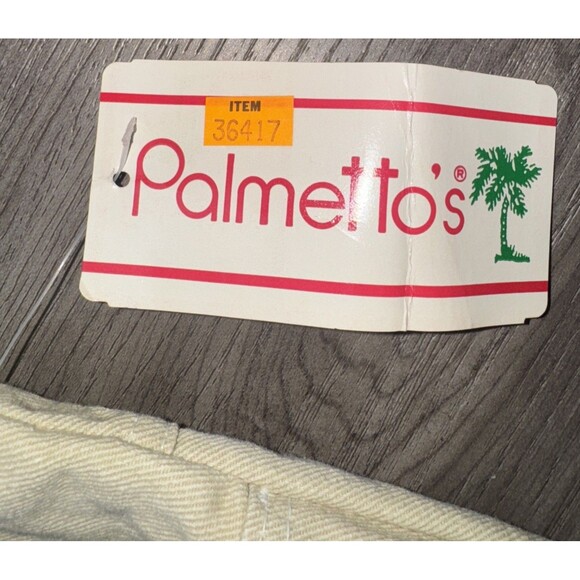 VTG 80s Palmetto’s Pants NWT Size 16 Made in USA High Rise Tapered Tan Cotton - Picture 4 of 11